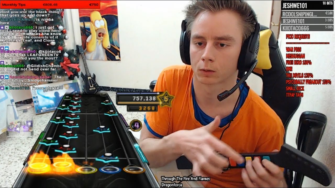 clone hero through the fire and flames download
